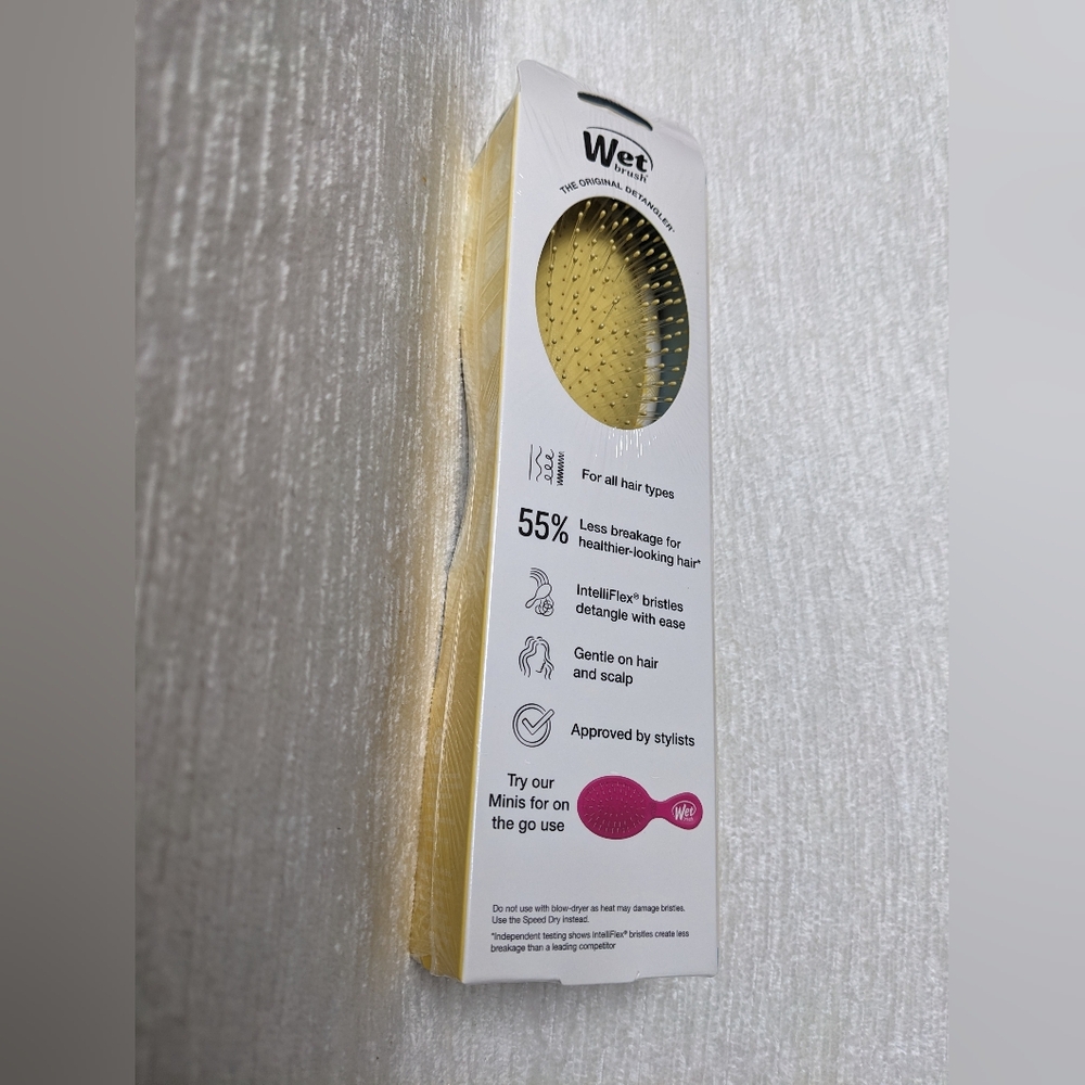 Wet Brush Limited Edition Original Detangler Coastal Charm Golden Gingham New - Picture 5 of 9